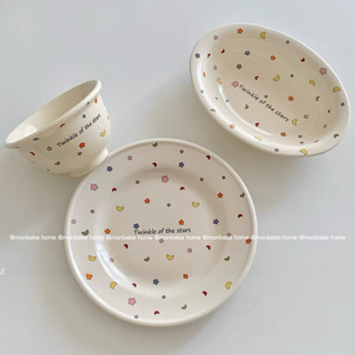 จานเซรามิกส์ จานขนมหวาน 🌟ดาวชามสลัดทรงรีสไตล์ญี่ปุ่น พร้อมส่…