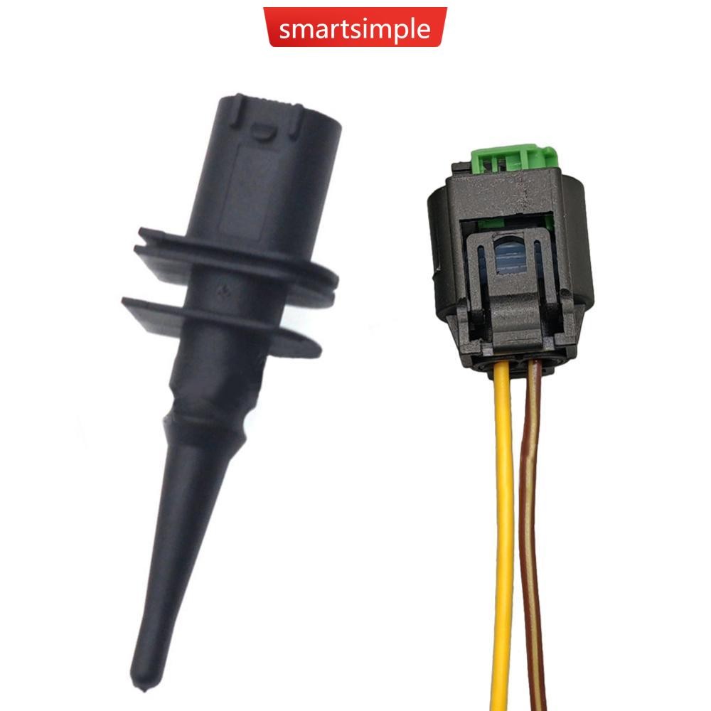 SMARTSIMPLE รถนอก Air Ambient อุณหภูมิเซนเซอร์สายเคเบิลอุปกรณ์เสริมสําหรับ BMW E46 E87 E90 E65 E38 #