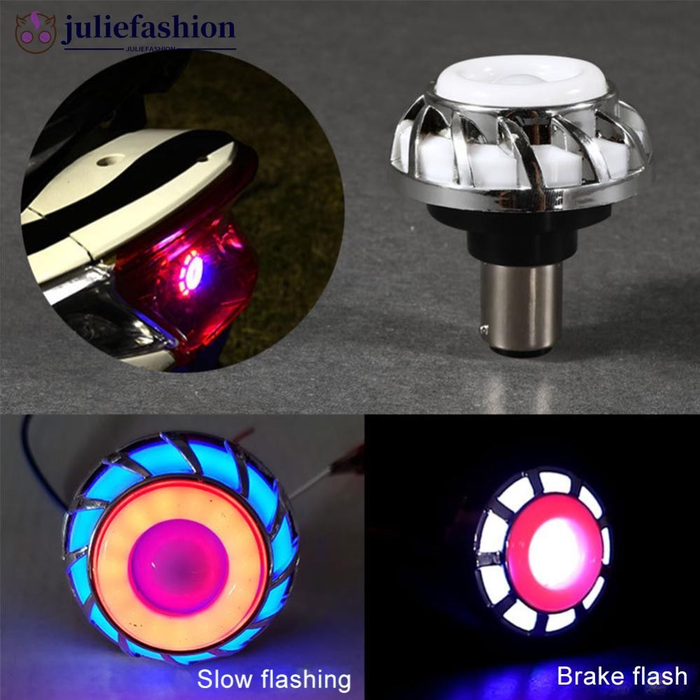 JULIEFASHION ไฟรถจักรยานยนต์รถจักรยานยนต์ Strobe Flash Light LED รถมอเตอร์ไซด์เบรคด้านหลังไฟท้าย G6J