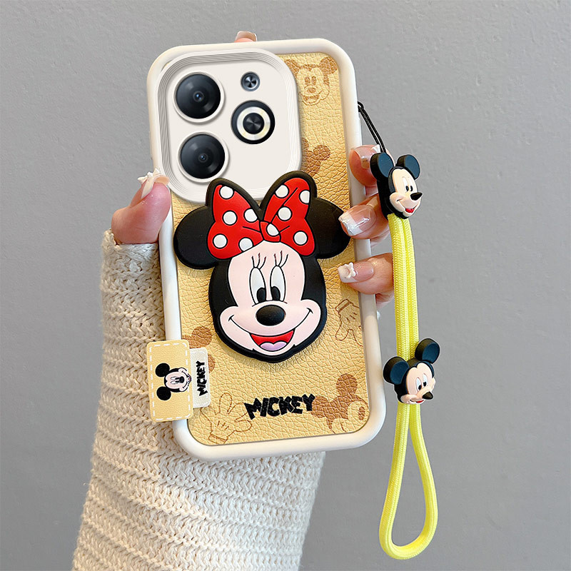 เคส Infinix SMART 8 หนังน่ารักอะนิเมะซิลิโคนนุ่มกรณีโทรศัพท์ - รูปที่ 4