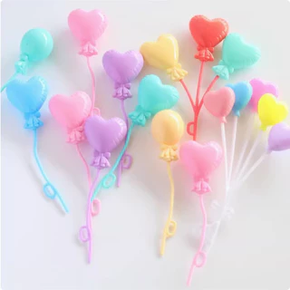 Ins สไตล์เค้กตกแต่งบอลลูนพลาสติกที่มีสีสัน string Macaron สีลูกบอลกลมขนาดใหญ่วันเกิดขนมตาราง plugin