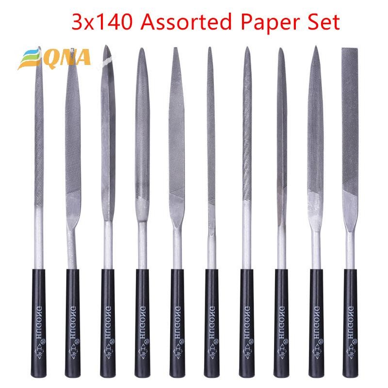 [QNA] 10 ชิ้น/เซ็ตโลหะเข็มแฟ้มชุดไม้ Rasp โลหะขัดมือแฟ้มเครื่องมือเหล็ก Rasp Needl Filing ใหม่