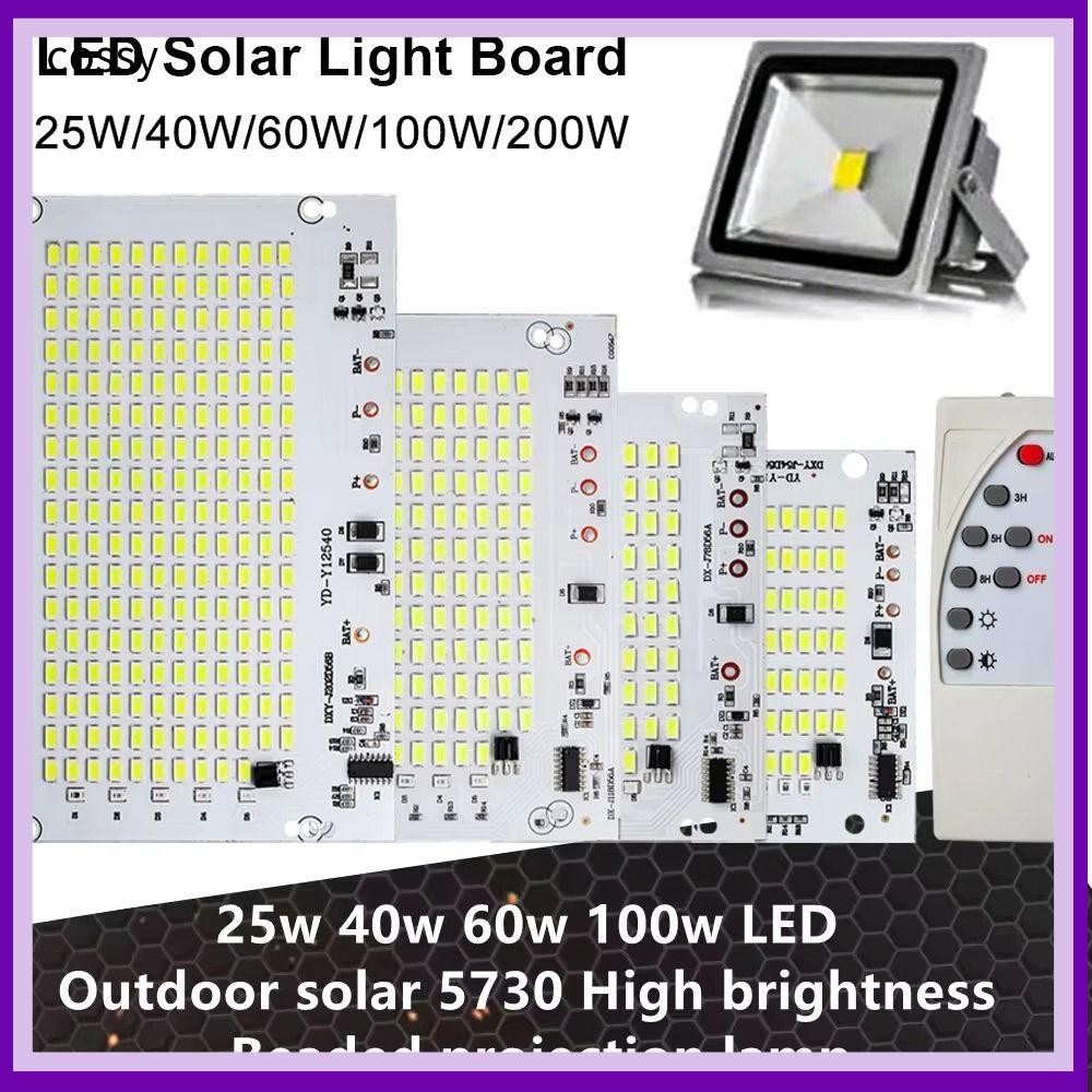 COSSY 1 ชิ้นไฟ LED, 25/40/60/100 วัตต์แสงสีขาวแผงแหล่งกําเนิดแสง, SMD5730 ความสว่างสูงพร้อมรีโมทคอนโทรล Floodlight สําหรับสวนกลางแจ้งโคมไฟ