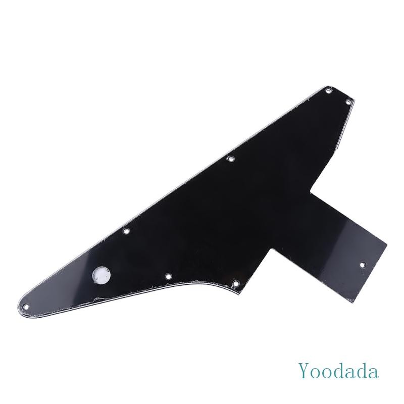 Yoo 3 Ply Guitar Pickguard Pick Guard สําหรับ Explorer สําหรับ Gibson 76 Reissue Black Part