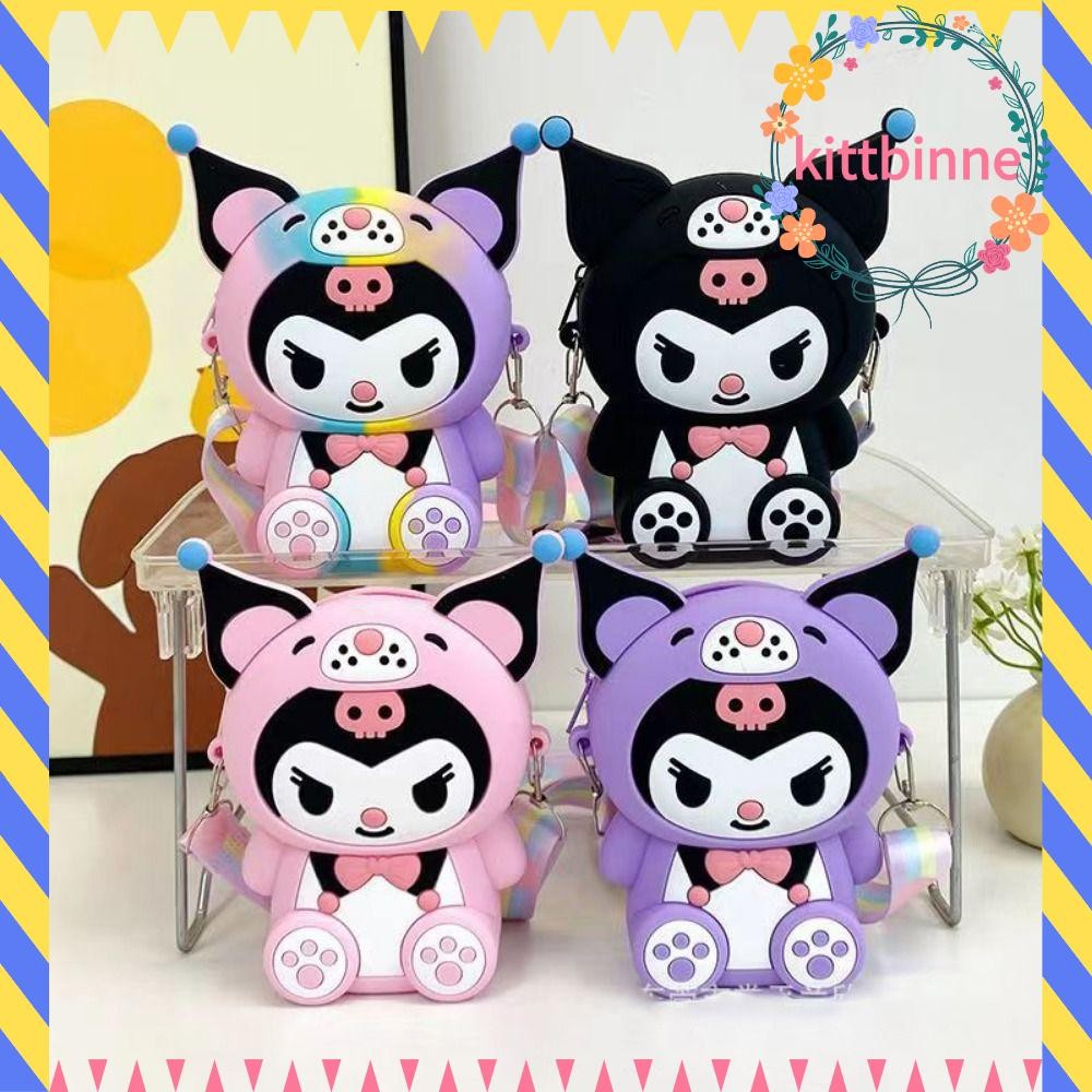 Kittbinne823 1 ชิ้นซิลิโคนกระเป๋า,เจ้าหญิงขนาดเล็ก Kawaii กระเป๋า,น่ารักการ์ตูนตัวเลขน่ารักพร้อมที่จับกระเป๋าเหรียญสําหรับเด็กหญิง