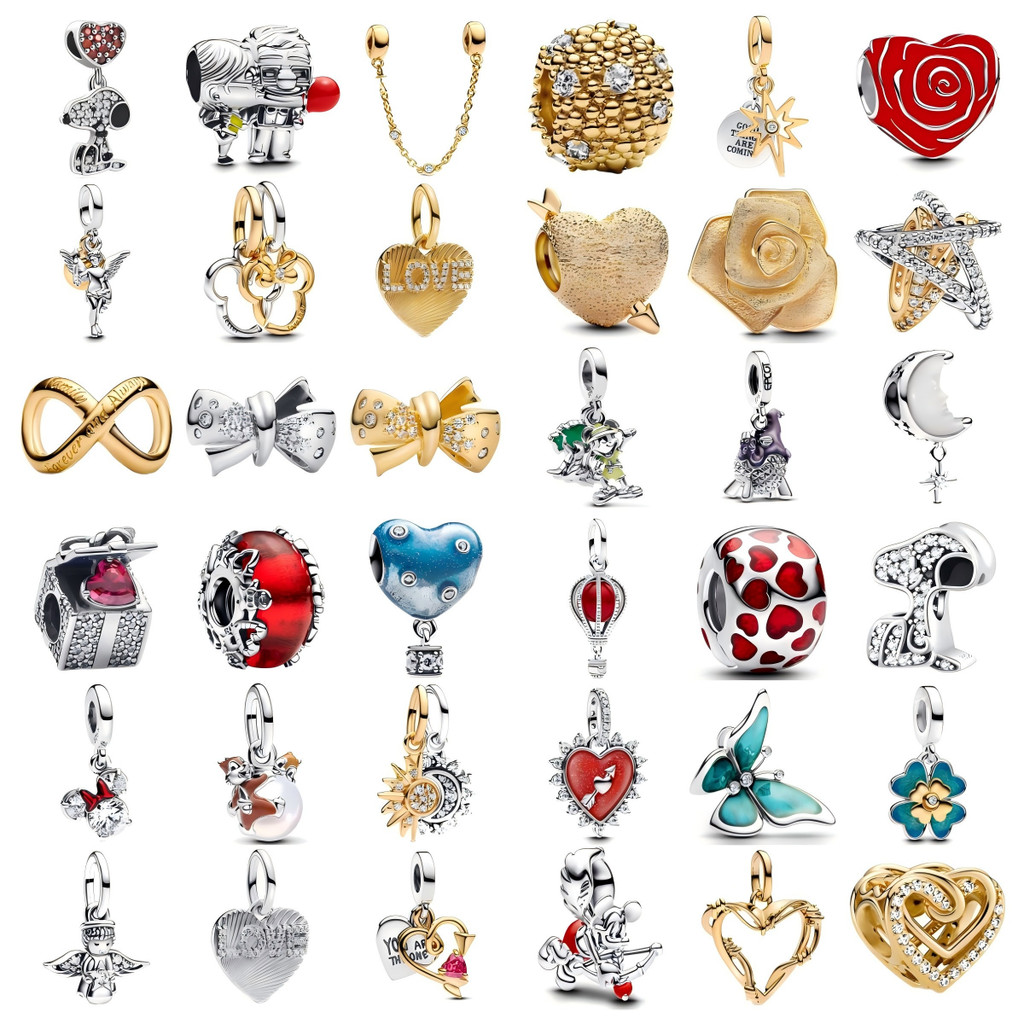 Splittable Sun & Moon Dangle Charm Fit สร้อยข้อมือผู้หญิงสร้อยคอของขวัญแฟชั่น Silver Plated DIY เครื่องประดับ