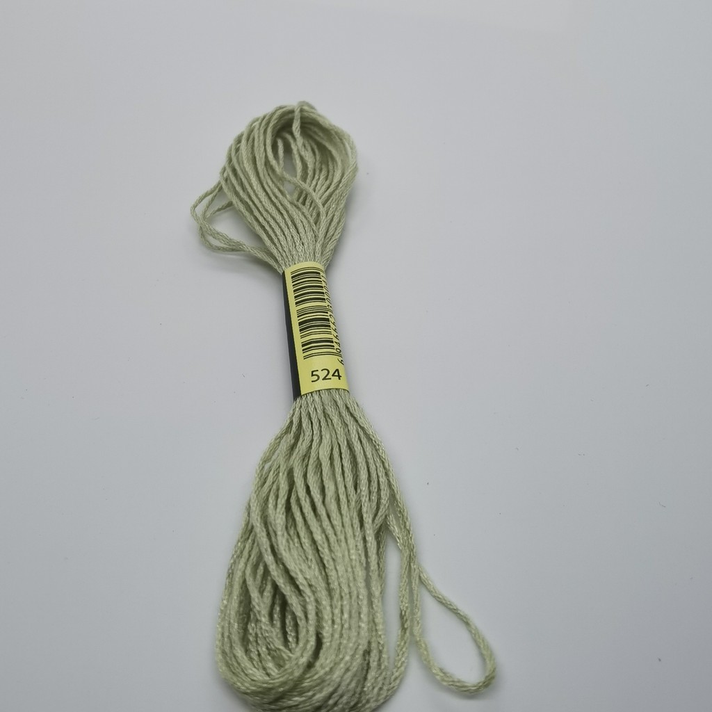 6 Skeins DMC 524 535 543 550 552 ด้าย Cross Stitch พรีเมี่ยมสายรุ้งสีเย็บปักถักร้อยไหมขัดฟัน