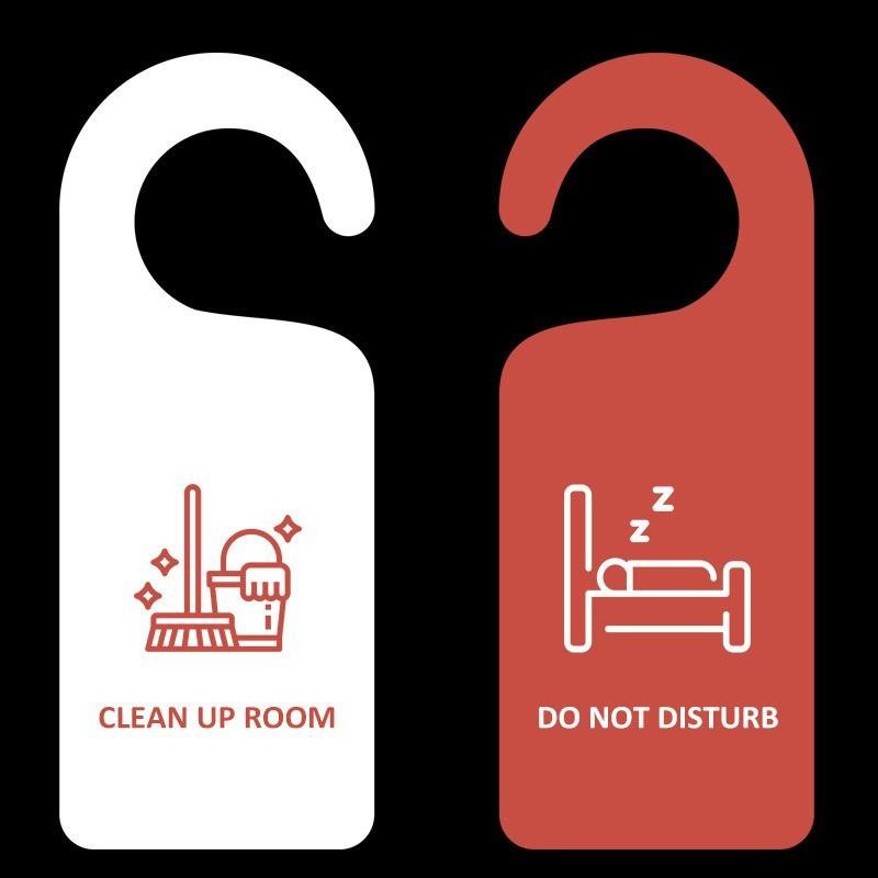 # Yujiang # Do Not Disturb ป้ายแขวนป้ายร้านทําความสะอาดห้องแท็กประตูสองด้าน .