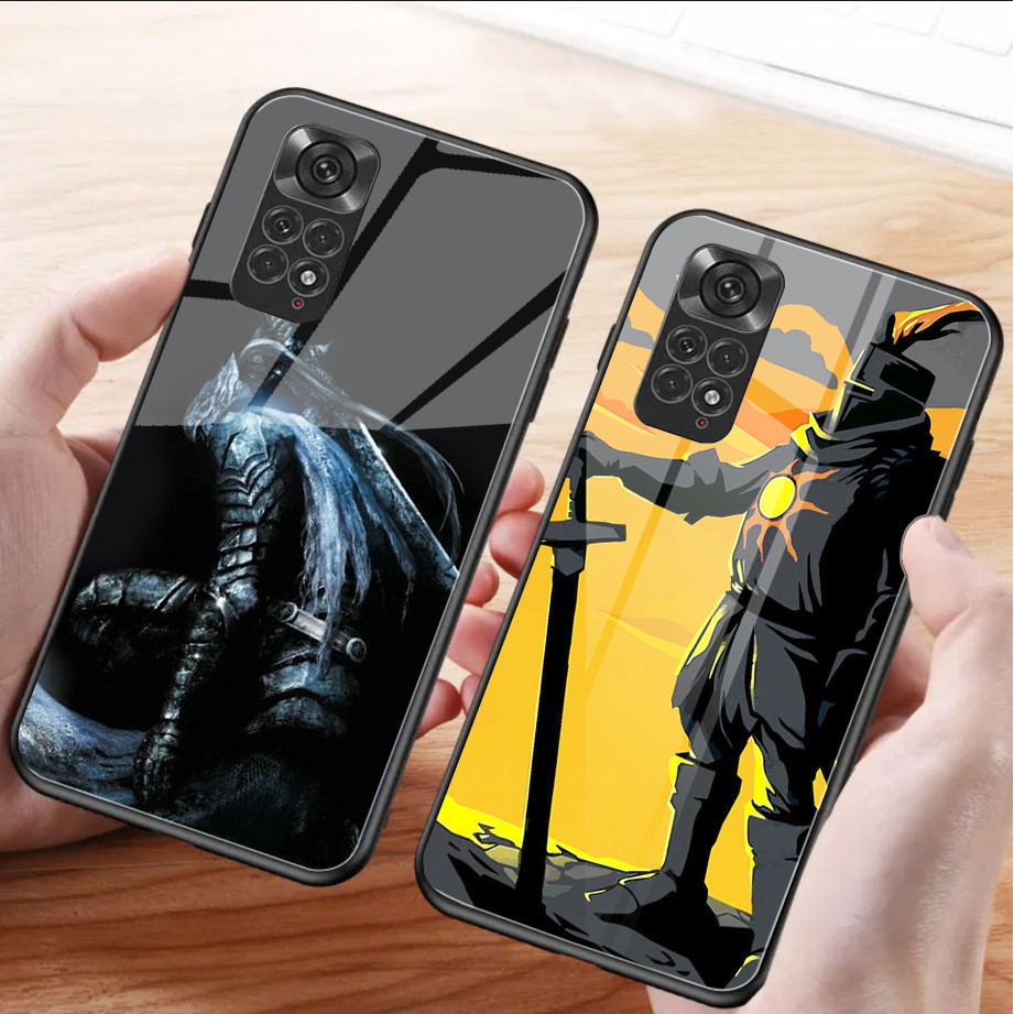 Dark Souls 02 กระจกนิรภัยเคสโทรศัพท์สําหรับ Xiaomi Redmi หมายเหตุ 13 pro plus 12 4G 11 10 5G 9 ฝาครอ