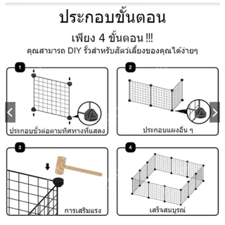 ตะแกรงทำกรงแมว DIY อุปกรณ์ แผ่นตะแกรง แผ่นเรซิน แผงลวดประตู บันได ​(35 x 35 ซม)