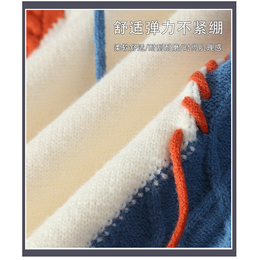 เสื้อกันหนาวบิดผู้หญิง 2025 ฤดูใบไม้ร่วง/ฤดูหนาวใหม่รอบคอด้านในแฟชั่นจับคู่สีปิดกั้นเสื้อกันหนาวอบอุ่นและสบาย สูงสุด - รูปที่ 4