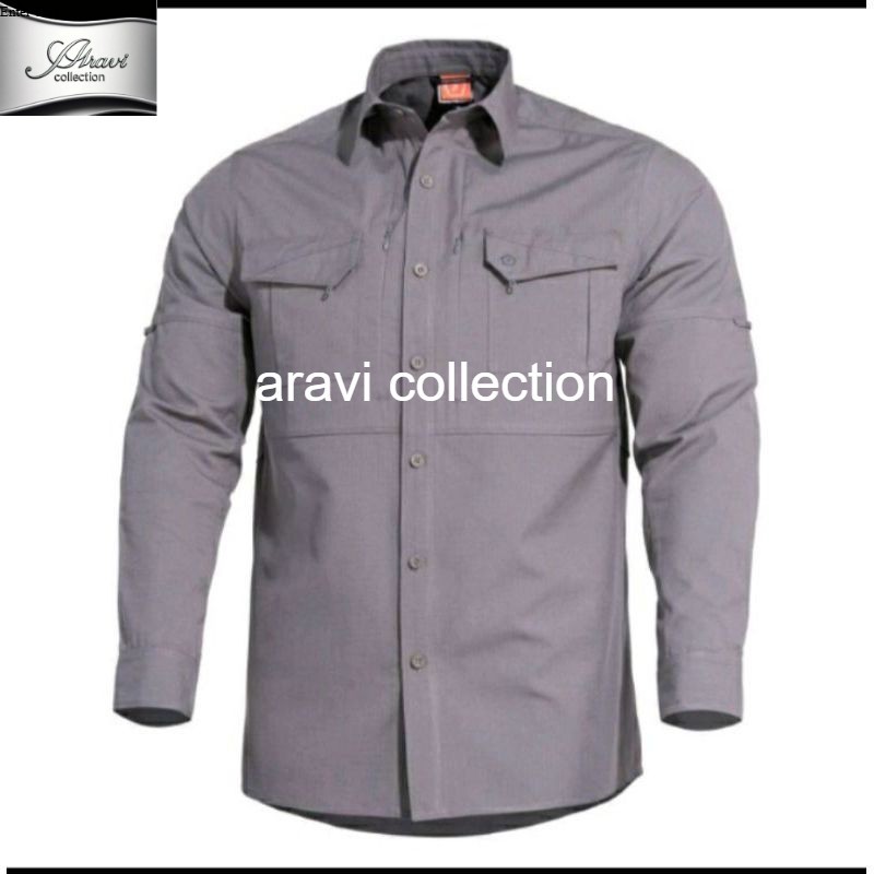 เสื้อ KEMEJA M-TACT วัสดุ Karun Drill แขนยาว