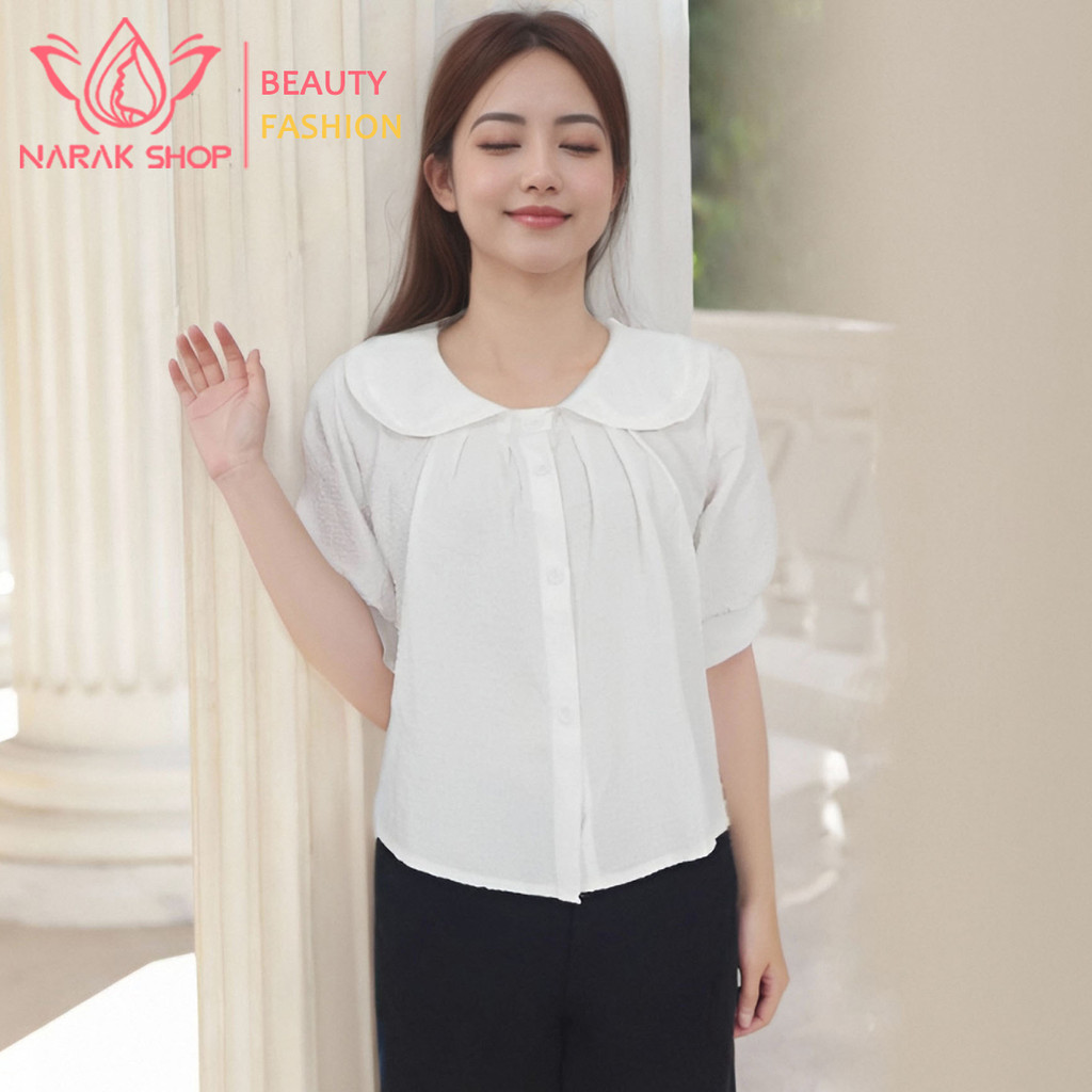 เสื้อเชิ้ตแขนสั้นสีพื้น เหมาะสำหรับทุกลุคใส่ได้ทุกวัน