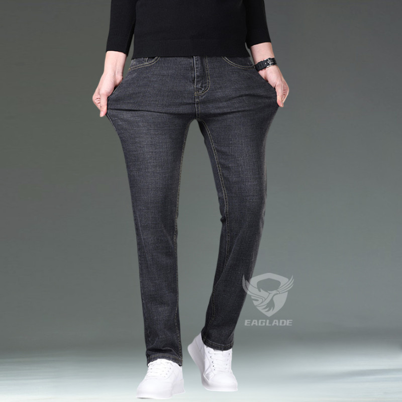 Eaglade กางเกงยีนส์ผ้ายืดลําลองสีน้ําเงินเข้ม 816 C03