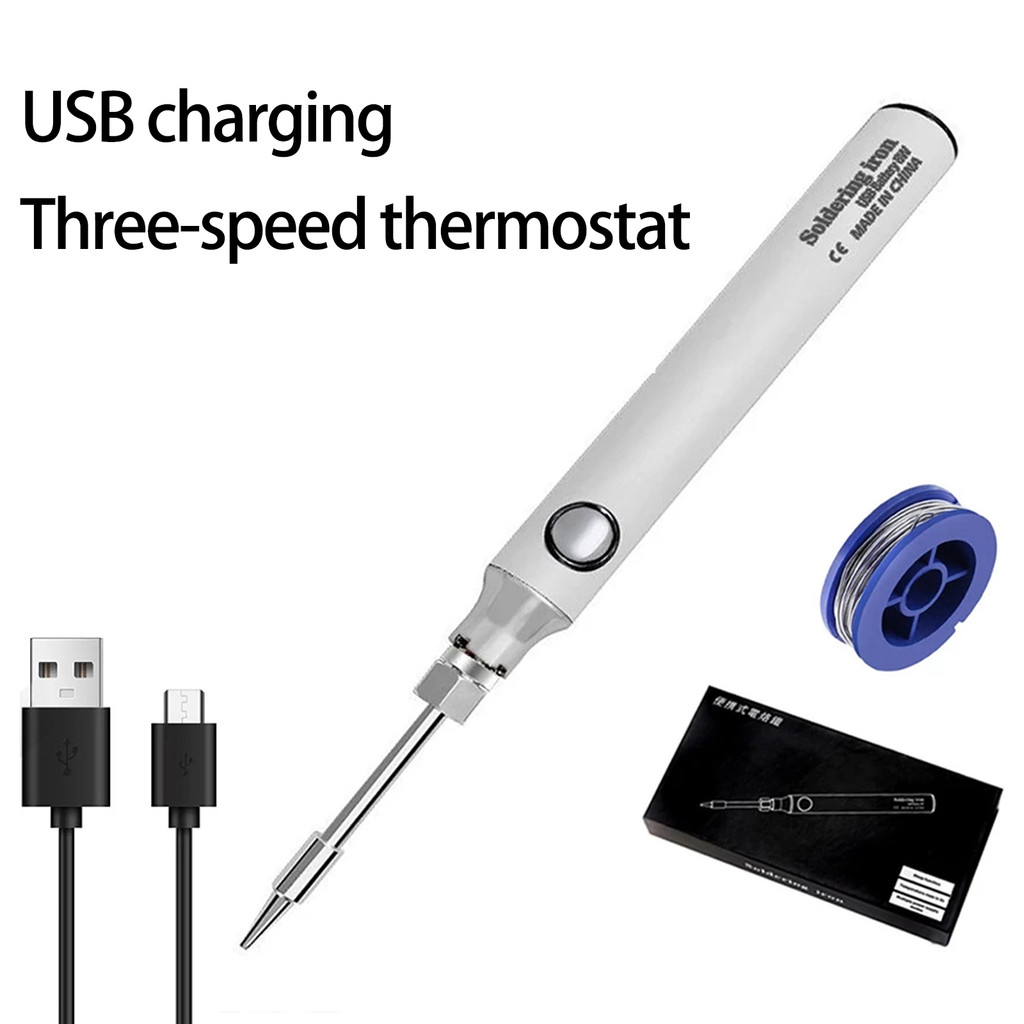 LOCAL 5V 8W เครื่องเชื่อมเหล็กไร้สาย USB ชาร์จได้ชุดเครื่องเชื่อมเหล็กมือถือขนาดเล็กเครื่องมือเชื่อมซ่อมแซมไมโครอิเล็