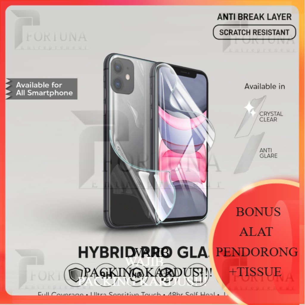 ANTIGORES HYDROGEL XIAOMI REDMI 8A 8A PRO 9A 9T 9C 9I 10A 10C 12C A1 A2 SCREEN ANTIGORES PROTECTOR A