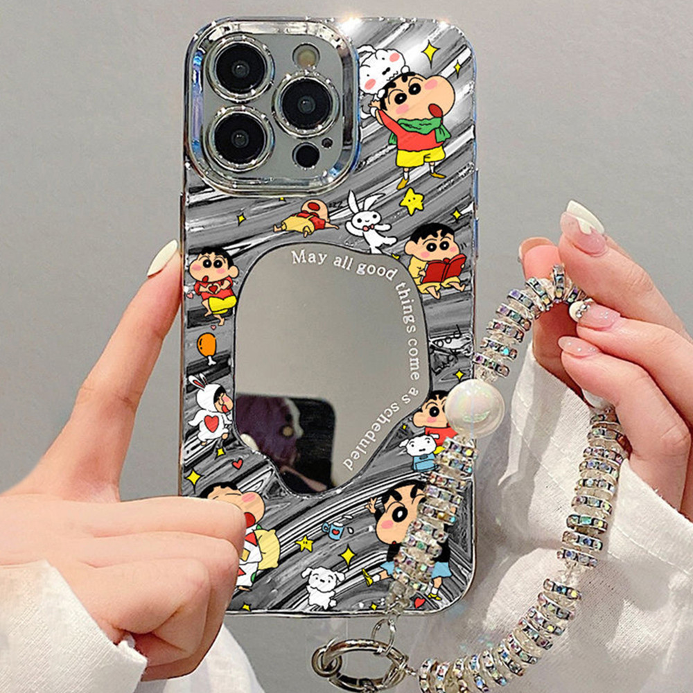 กระจกเงา คลื่น เคสมือถือ For iPhone 11 13 14 11 15 16 12 Pro Max เคสไอโฟน XS Max 7 8 Plus 11 เคสโทรศัพท์ซิลิโคนกันกระแทก
