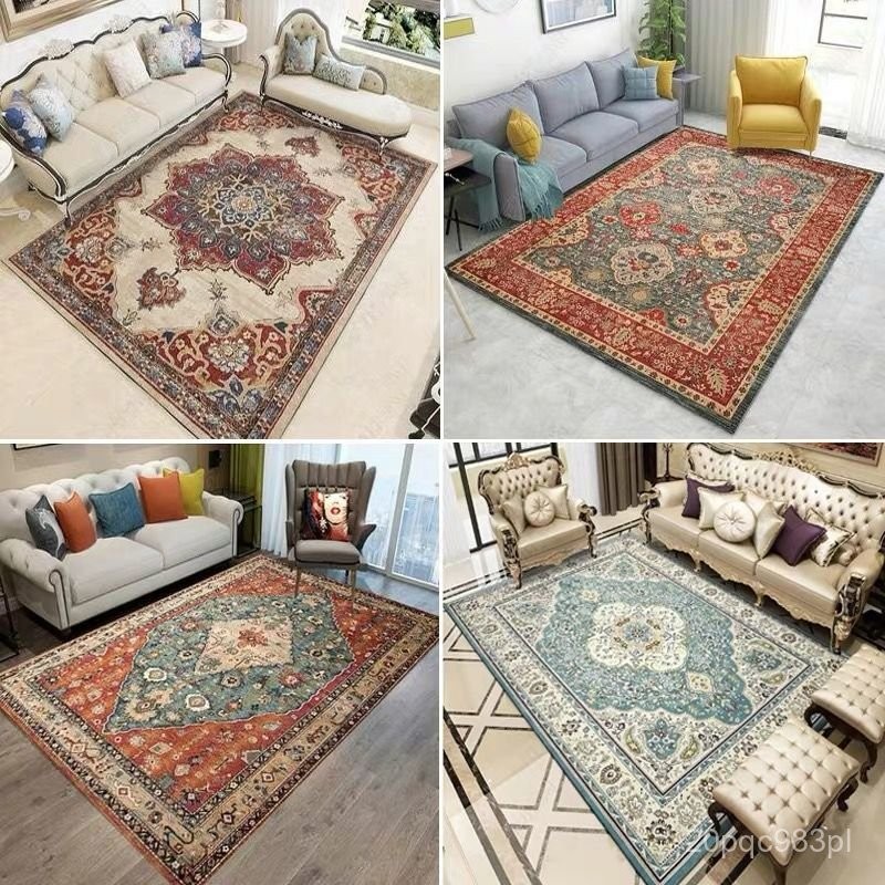 Colorful pattern pattern antique carpet 80cm×160cm/100cm×160cm living room table carpet household Pe