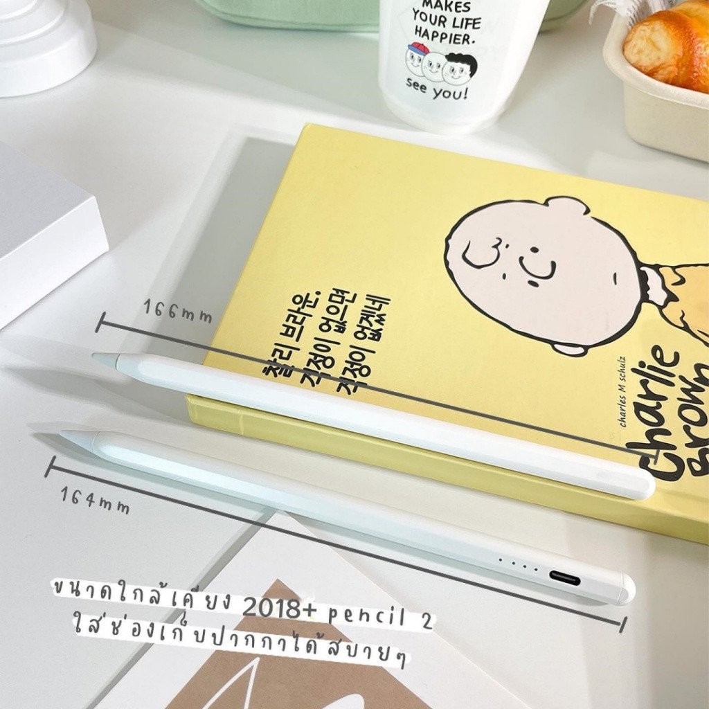 ปากกาไอแพด Stylus penสำหรับ Air7/6/5/4/3 Pro12.9/Pro11 gen10/11/7/8/9มินิ 6/5ปากกาสไตลัส Stylus Pen 