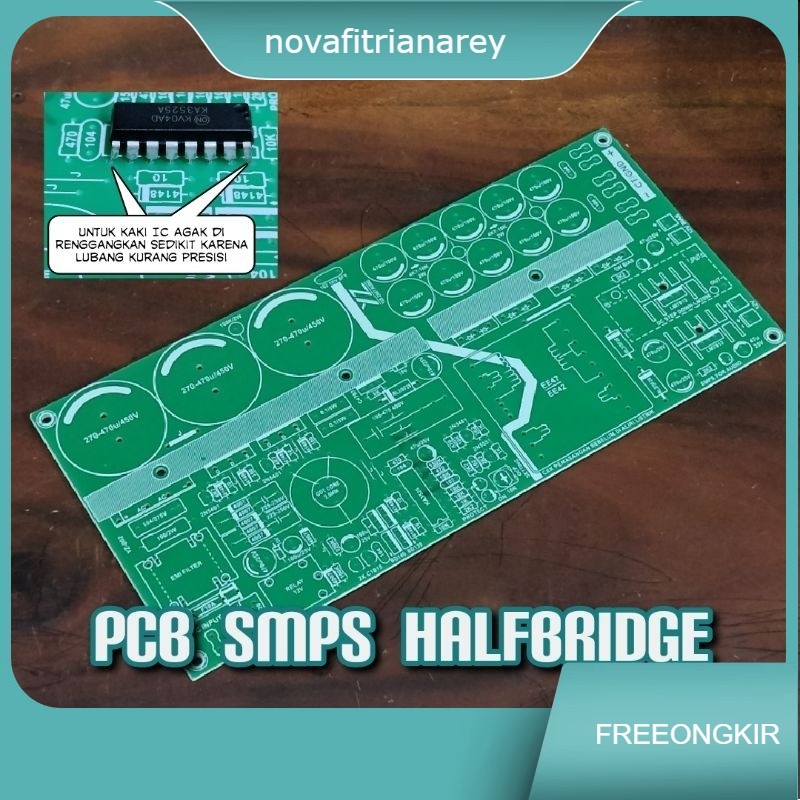 PCB SMPS HB Halfbridge PCB Fix วัสดุไฟเบอร์ FR4 แหล่งจ่ายไฟ