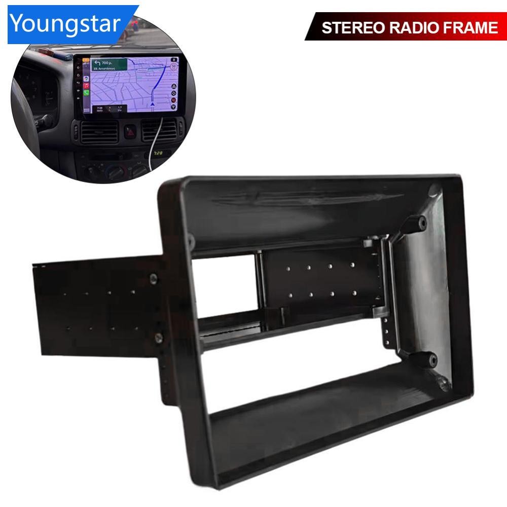 FYY Universal Car 1DIN ถึง 9 "10.1 "เดี่ยว Din สเตอริโอวิทยุ Fascia หน้าจอสัมผัสแผงนําทางกรอบการปรับ