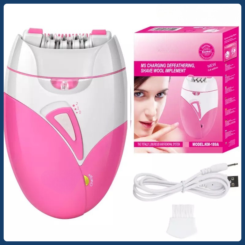 รุ่นอัพเกรด KAMAI-189A เครื่องถอนขนไฟฟ้า ไร้สายชาร์จไฟผ่านUSB ของแท้ 100%