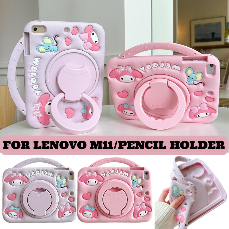 3D Melody เด็ก Lanyard สําหรับ Lenovo Tab M11 TB330FU/Xiaoxin Pad 2024 TB331FC 11 นิ้วฝาครอบแท็บเล็ต