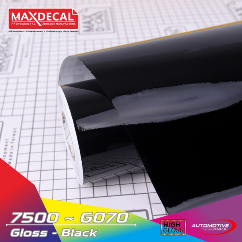 Maxdecal 7500 - G070 & M070 Vinyl Black Glossy & Matt