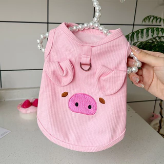 ชุดแมว ชุดหมาแมว หมูน้อย/หมีน้อย เสื้อผ้าสัตว์เลี้ยง น่ารัก เครื่องแต่งกายสุนัขแมวตลก แมวชอบมันมาก