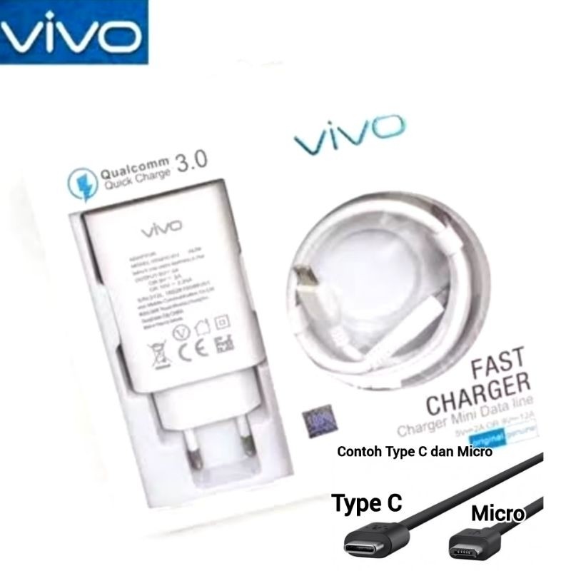 [SDW] การชาร์จอย่างรวดเร็ว/ชาร์จ VIVO MICRO TYPE C FAST CHARGING สําหรับ Y12 Y15 Y17 Y91 Y93 Y95 Y12
