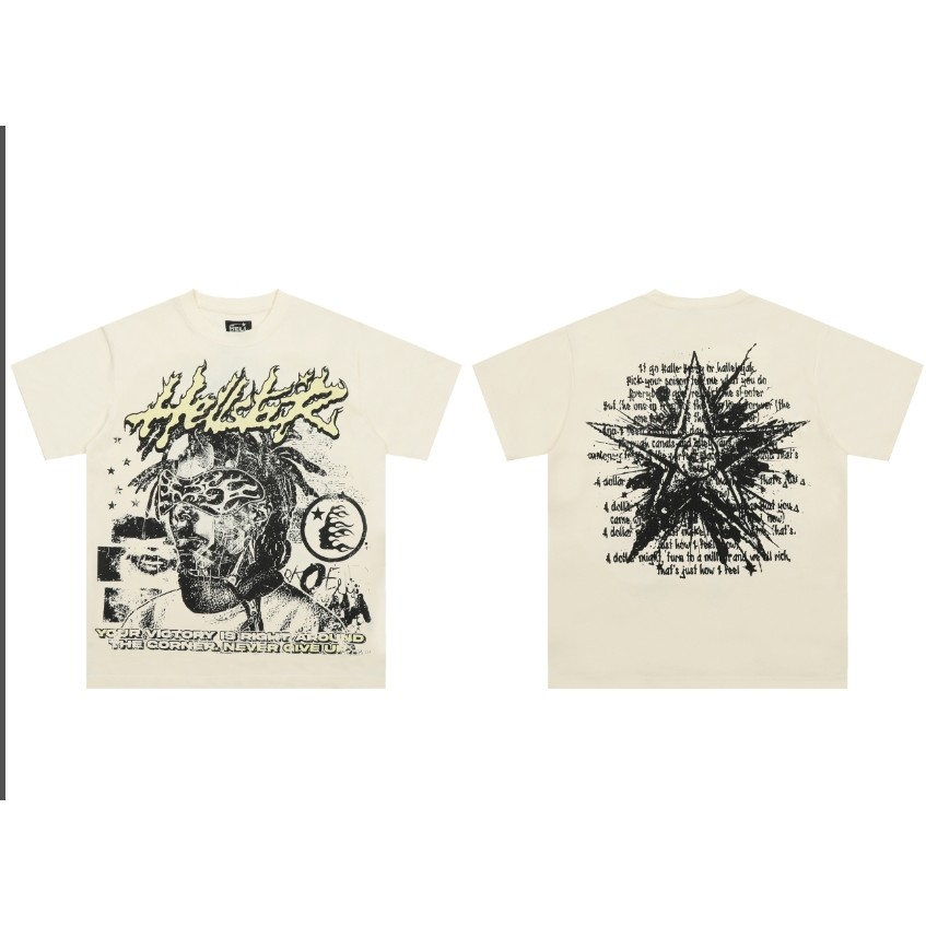 โฮลสตาร์ เสื้อยืดแขนสั้นวินเทจพิมพ์ลายเต็ม