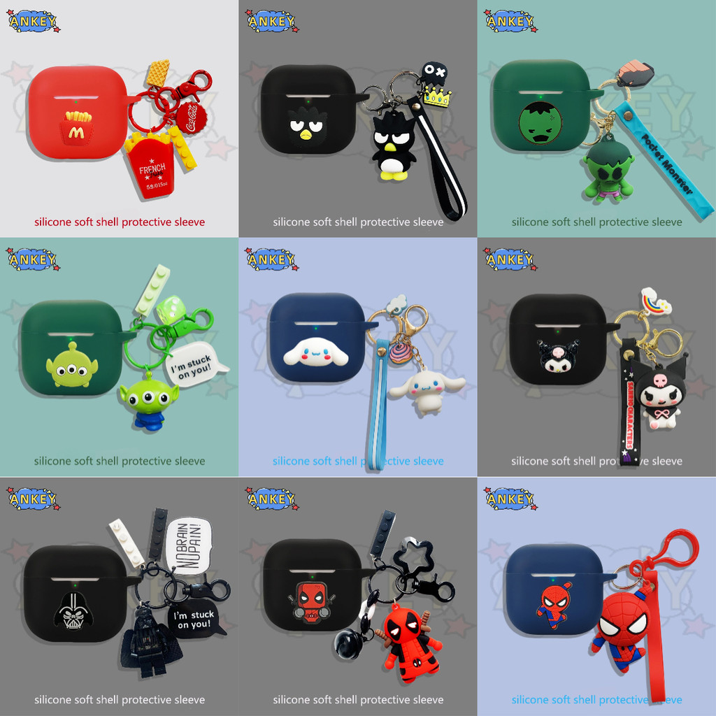 For EDIFIER X1 Lite T10 Earphone Silicone Case Earbuds Boy Gift Soft Protective Headphone Cover Headset Skin with Pendant