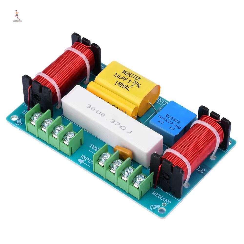 Cross Audio Frequency Divider, 3 Way 120W ความถี่ DIY,เพิ่มสเตอริโอ 980Hz-5000Hz Treble DIY ลําโพงกร