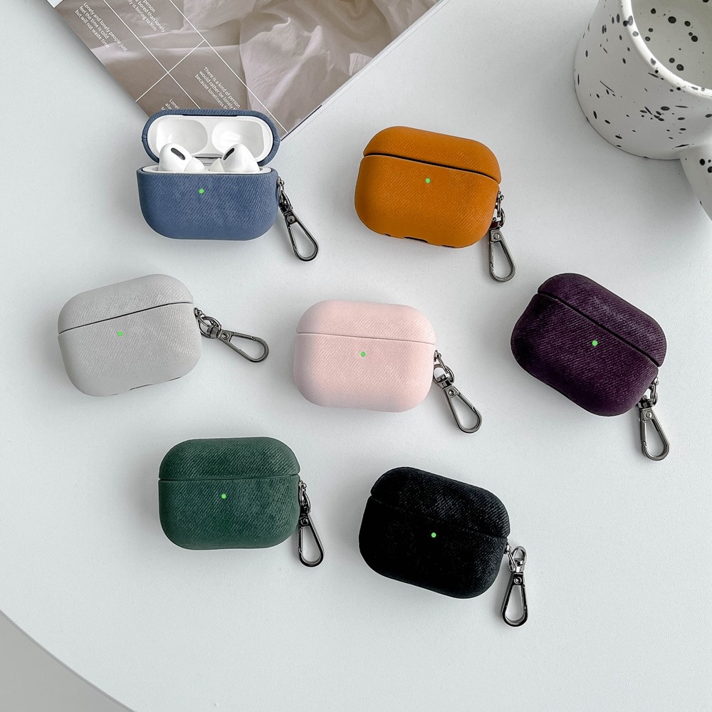 สําหรับ AirPods 4 ANC น่ารัก กรณีคู่ Anti Scratch Plush หูฟังสําหรับ AirPod 1/2/3/4/Pro Pro2 Gen กรณี AirPods Pro กรณี AirPods Pro2 สีเขียวป้องกันกรณี