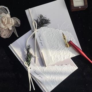 ต้นฉบับ Handmade Vow การ์ดพรีเมี่ยมกลางแจ้งงานแต่งงานฝรั่งเศ…