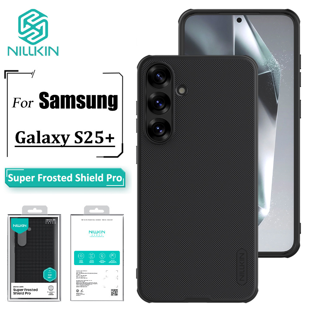 Nillkin Super Frosted Shield Pro สําหรับ Samsung Galaxy S25 + / S25 Plus เคสโทรศัพท์ Ultra Thin Matte TPU + PC Anti ลายนิ้วมือกันกระแทกฝาหลัง