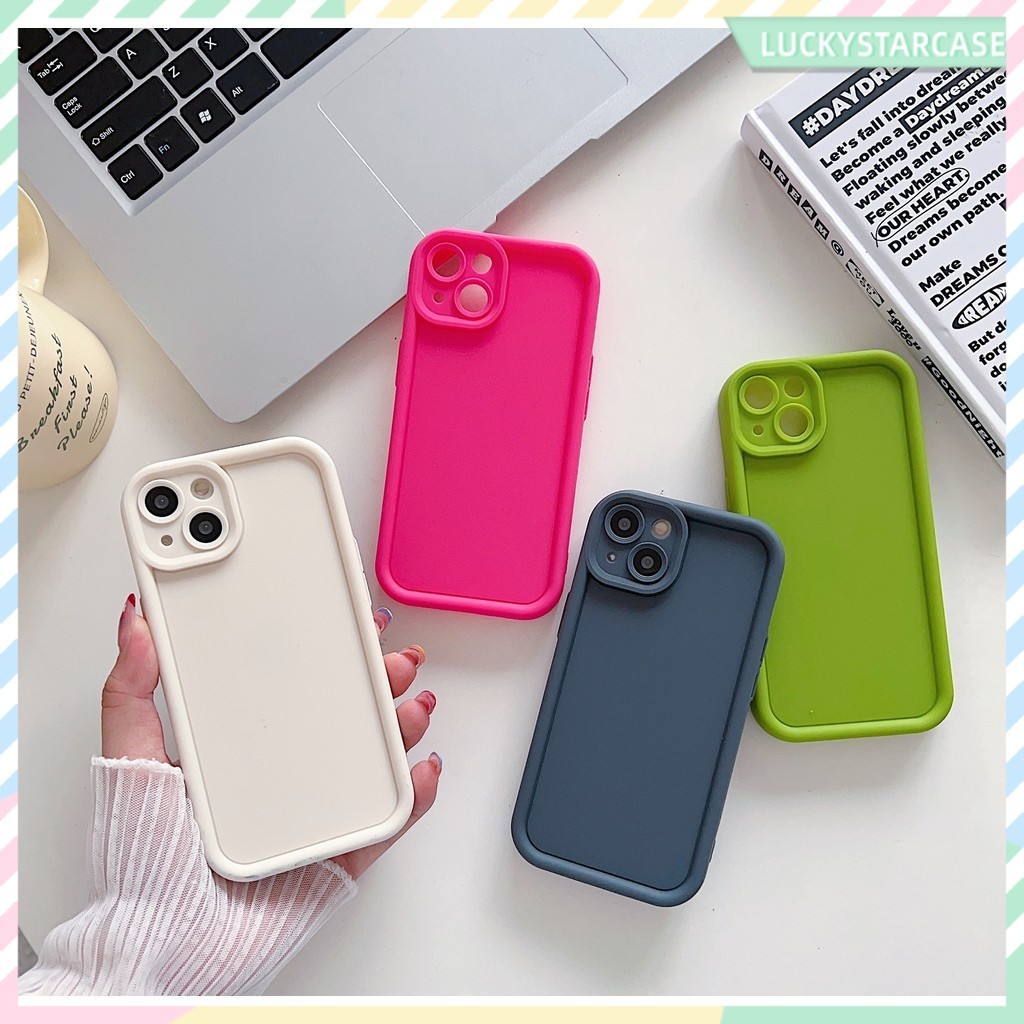 เคสโทรศัพท์ วีโว่ เคส สําหรับ VIVO Y36 Y15s Y17 Y20 Y27 Y21 Y21s Y15 Y17s Y22 Y12 Y16 Y12s Y02 Y91 สีลูกกวาดซิลิโคนนุ่ม