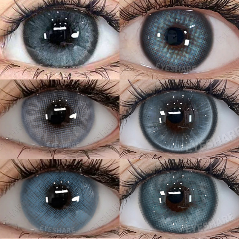 (COD) 6 คอนแทคเลนส์สีน้ำเงินที่ขายดีที่สุดในปีนี้ คอนแทคเลนส์สีตาน่ารัก 1 ปี การจัดส่งรวดเร็ว