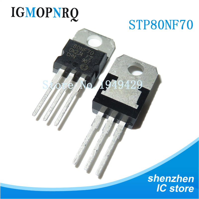 50pcs STP80NF70 TO-220 P80NF70 TO220 80A 70V ใหม่