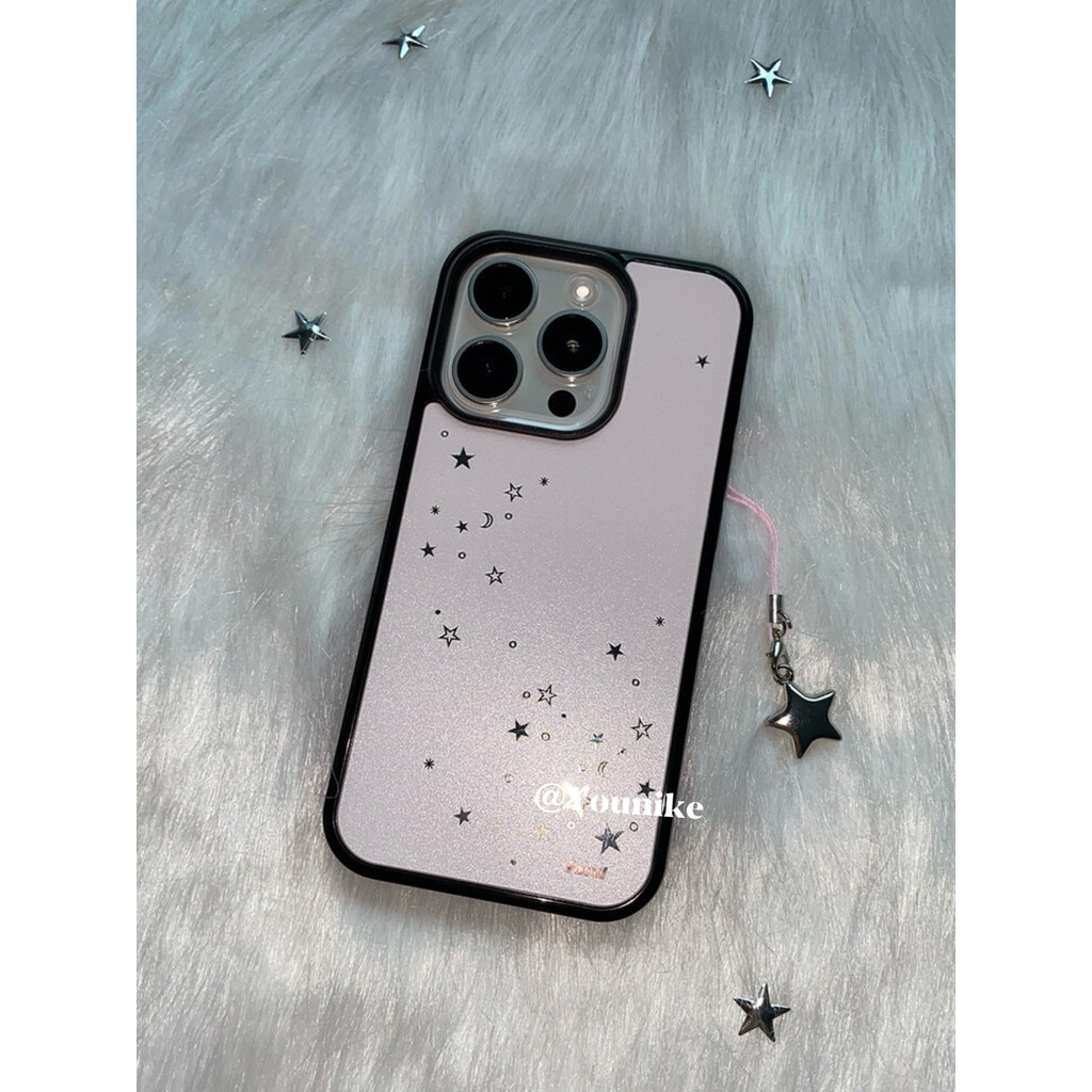 สไตล์เกาหลี ins Full Sky Little Stars Niche โบราณสาวหวานเรียบง่ายบรรยากาศเฉพาะเหมาะสําหรับ iphone16pro/15promax Apple 13/14/16 เคสโทรศัพท์ฝาครอบป้องกัน