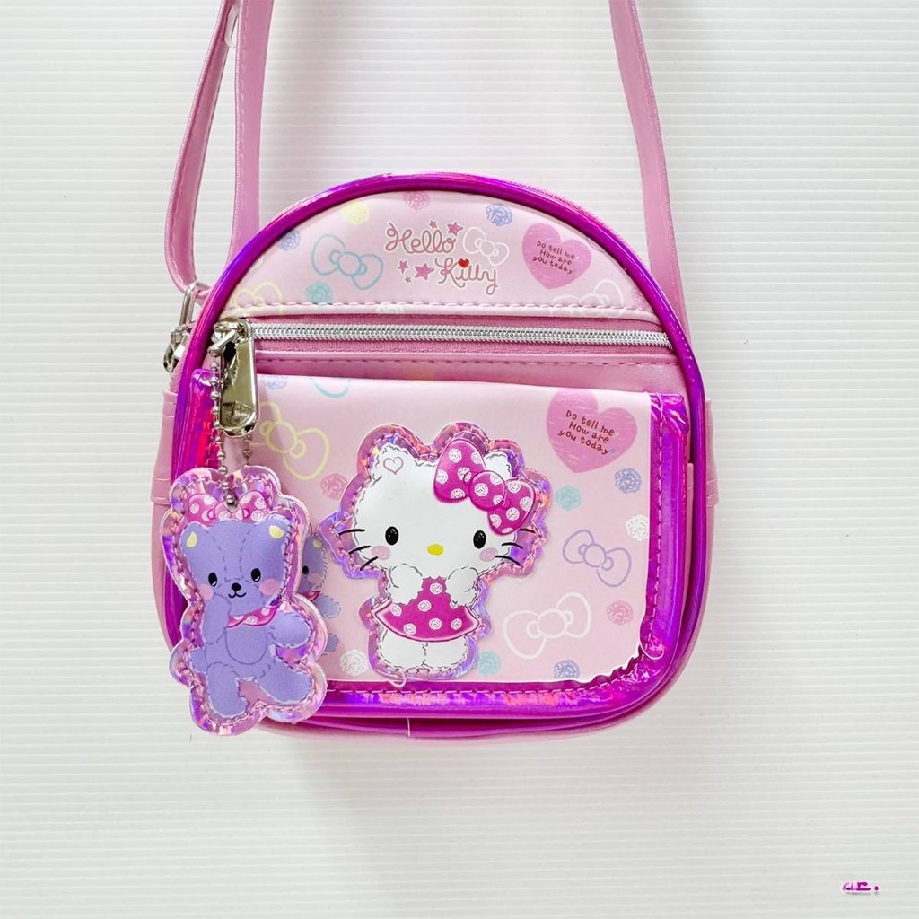 🎒 น่ารักน่าใจมากๆเลย กระเป๋าสะพายคาด ลายการ์ตูน สายปรับความยาวได้ ขนาด 13x14x6 cm