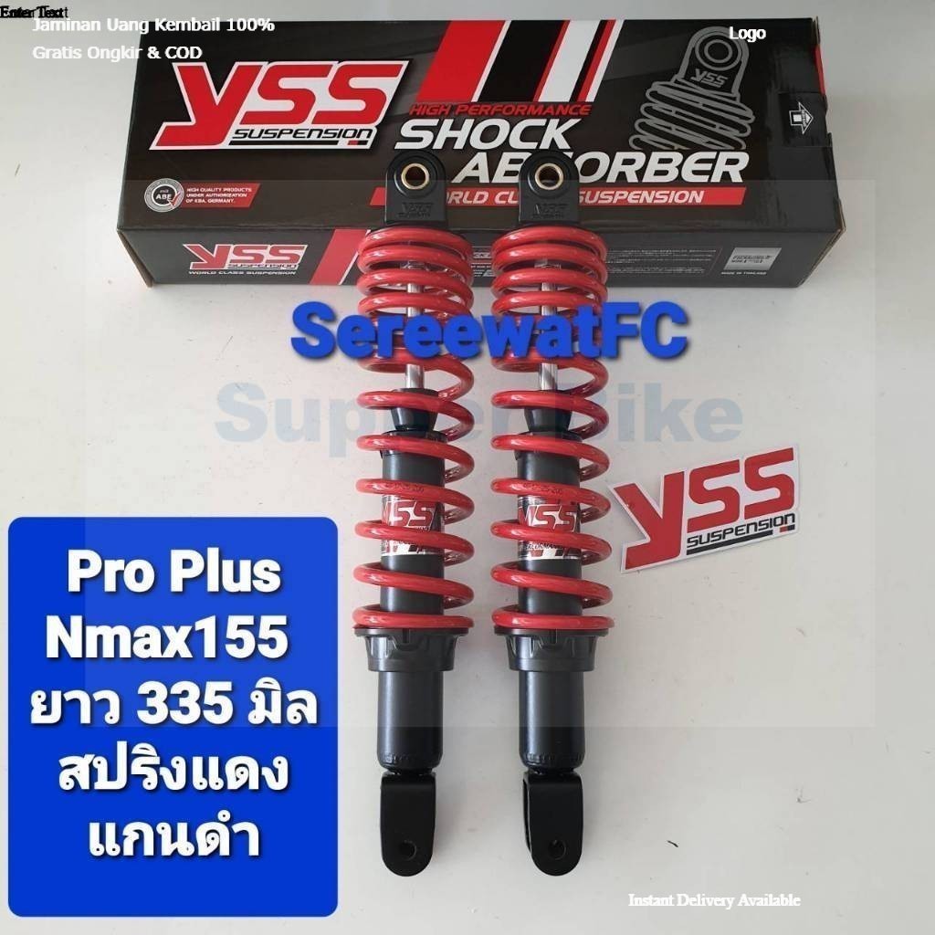โช้คหลัง YSS Nmax Nmax155 Pro PLUS ปี 15-19 ยาว 335 มิล ของแท้ (1 คู่)