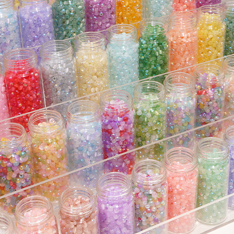 150ชิ้น4มิลลิเมตรออโรร่าแมวตาข้าวลูกปัดแก้วเมล็ดลูกปัด ทําเอง สร้อยข้อมือสร้อยคอสําหรับเครื่องประดับทําอุปกรณ์