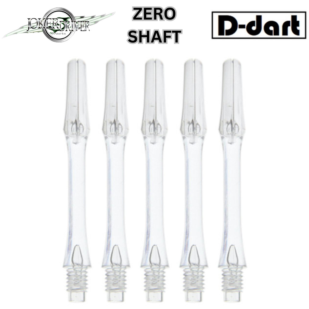 JOKER DRIVER DART SHAFT - [5 ชิ้น/แพ็ค] CLEAR ZERO SHAFT PRACTICE MODEL DART SHAFTS