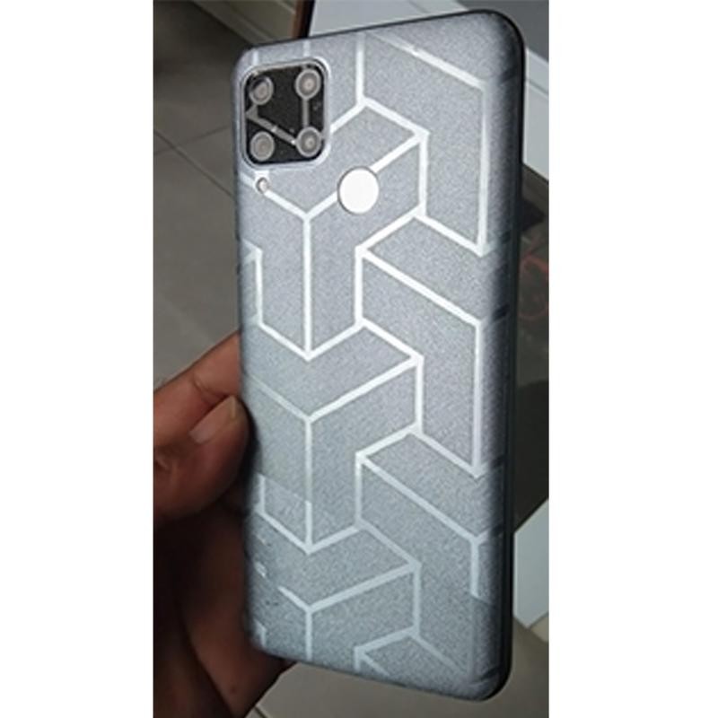Garskin Glitter Transformer โปร่งใส Anti-Scratch Backdoor สําหรับ Real Me GT 6, GT 6T, C21Y, C25, C2