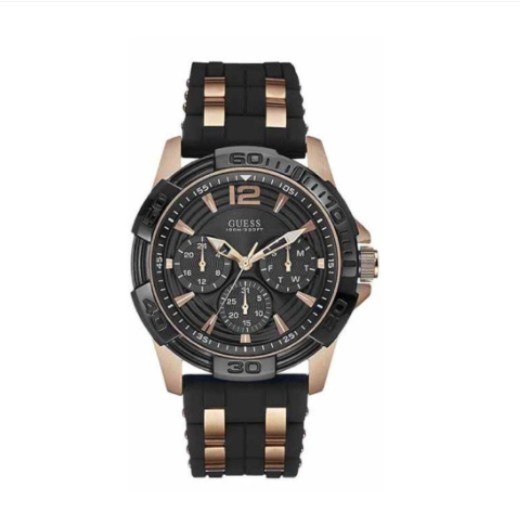 [ORIGINAL] Guess W0366G4 W0366G3 Rose-gold Navy Blue Silicon Men Watch