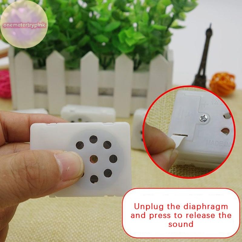 ONEPINK กล่องเสียงสําหรับตุ๊กตาสัตว์บันทึกโมดูลเสียง Plush Voice Message Recorder บันทึกเสียงด้วยที่ชัดเจน