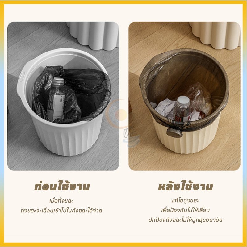 ปุ่มหมุนถุงขยะ เทปกาวไร้รอย ปิดผนึก ปุ่ม รูปที่ 2