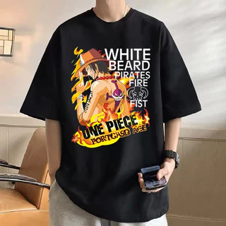 เสื้อยืดผู้ชายเท่ๆ สกรีนลายการ์ตูนอนิเมะสุดฮิต คอกลม แขนสั้น oversize สตรีทแฟชั่นผู้ชายสุดฮิต เสื้ออนิเมะ เสื้อยืดคนอ้วน