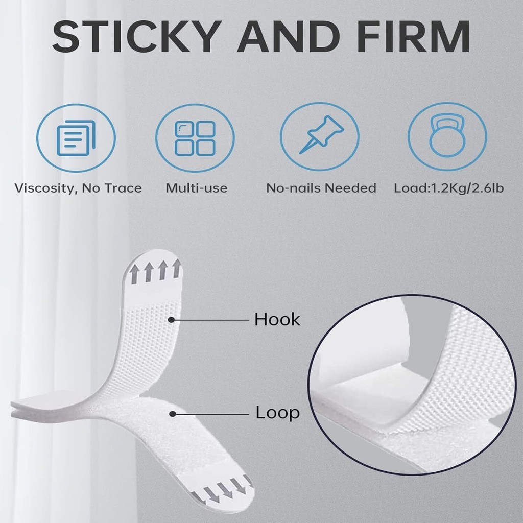 30x Command Strips Self กาวความเสียหายฟรีแขวนผนังกรอบรูปโปสเตอร์